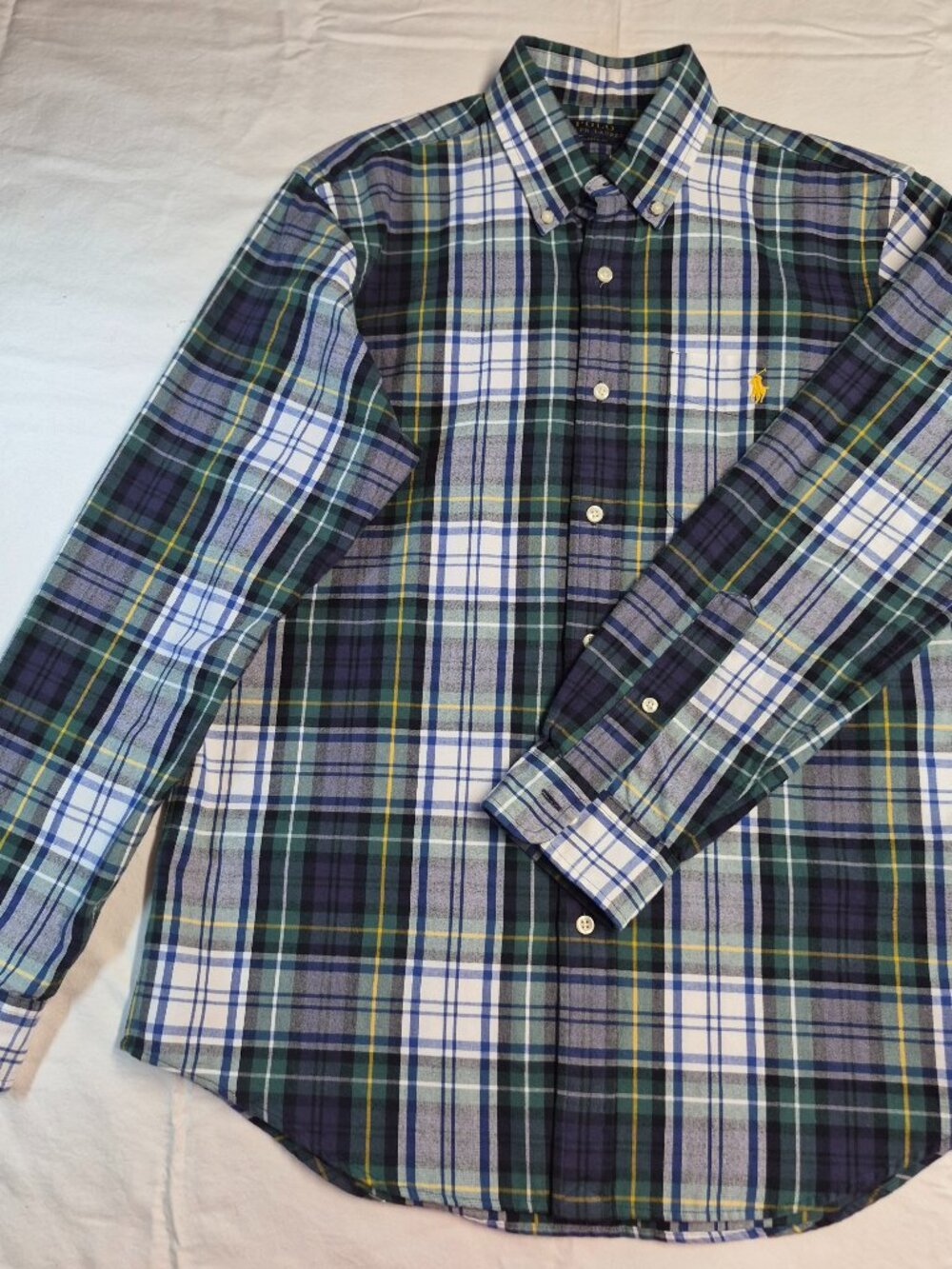 Polo Ralph Lauren Classic Fit Plaid Cotton Shirt Men's M